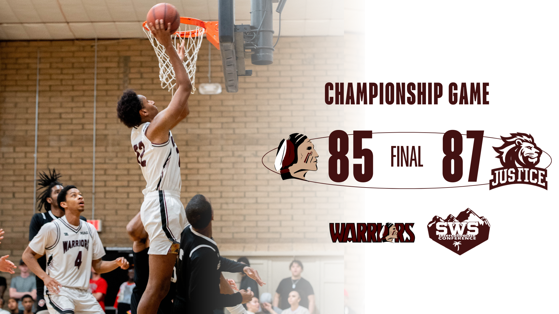 Warriors Fall to Justice in Conference Championship Game
